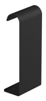 Детальное фото соединитель к лицевой планке stal2, 125/80 мм, цвет черный, galeco